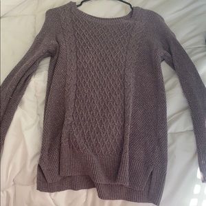comfy purple sweater
